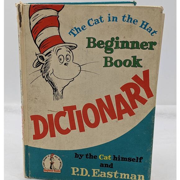 The Cat In The Hat Dictionary By The Cat Himself P.D. Eastman Vintage 1964 - Picture 1 of 16